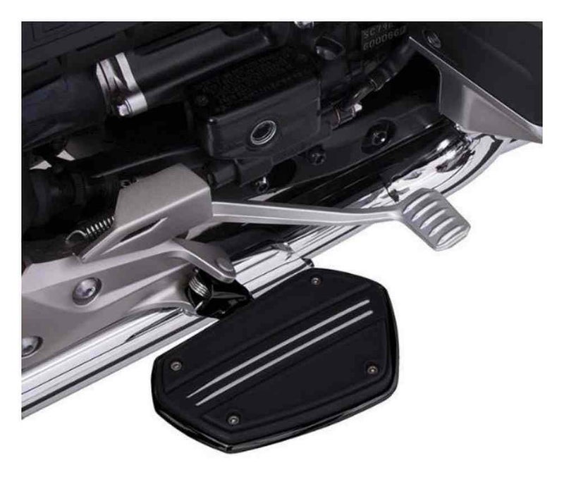 ألواح أرضية Goldstrike Twin Rail مع محول السائق (زوج) (أسود) لـ Gold Wing